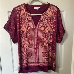 DR2 Women's Floral Purple Top